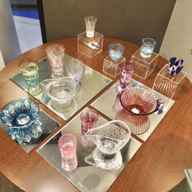 「夏のガラス祭り 切子モダニズム展」福岡大名の月みちるBAR 2022年
