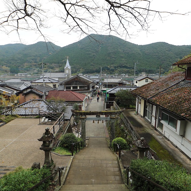 熊本県天草市の崎津集落に「崎津諏訪神社」