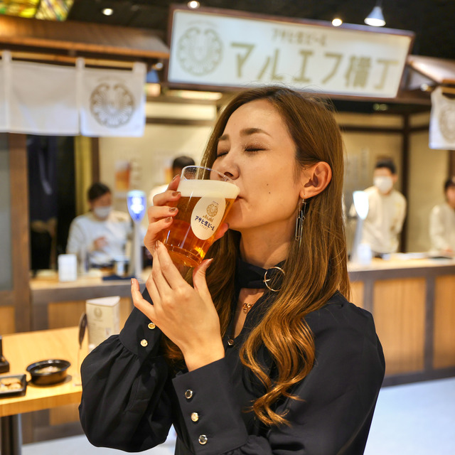 アサヒ生ビール「マルエフ横丁 in 福岡」2023年11月 天神地下街
