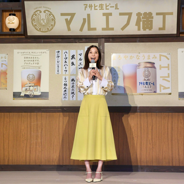 芳根京子さんが福岡で「おつかれ生です」アサヒ生ビール マルエフ