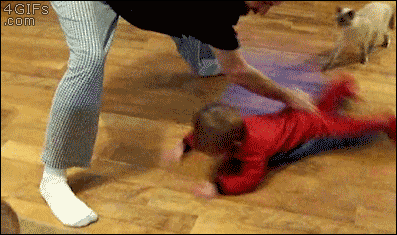 Spinning-baby-trips-cat