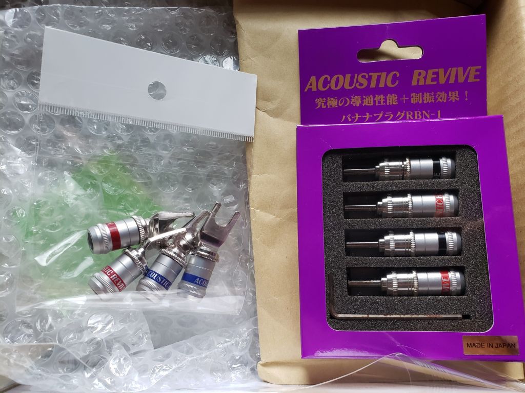 世界的に有名な Acoustic Revive バナナプラグ RBN-1 sushitai.com.mx