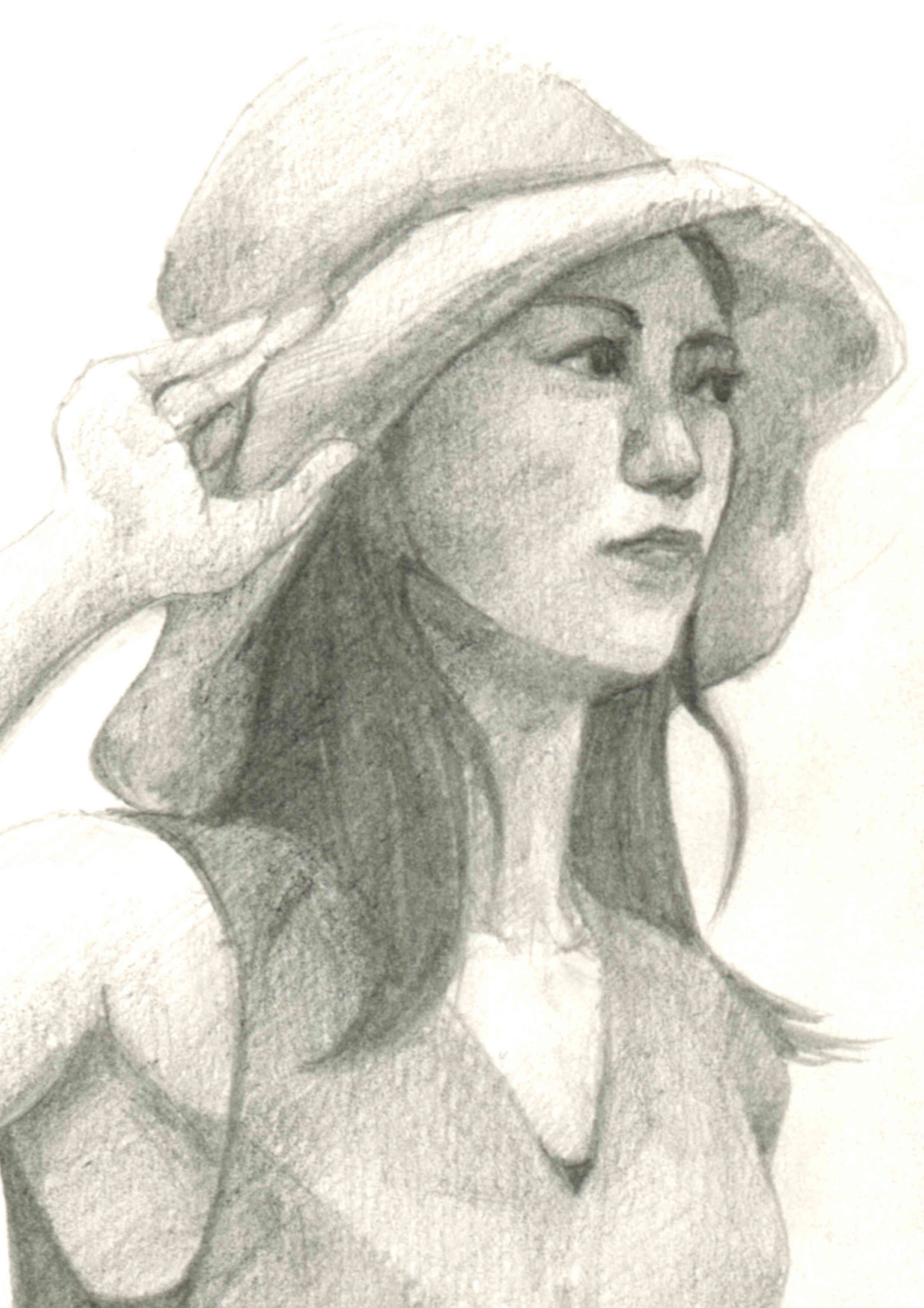 デッサン活動記録19年6月9日 日 うつくしい人物画午後の部 モデルひかり 洋服 ふくさんの晴天 クロッキー日和