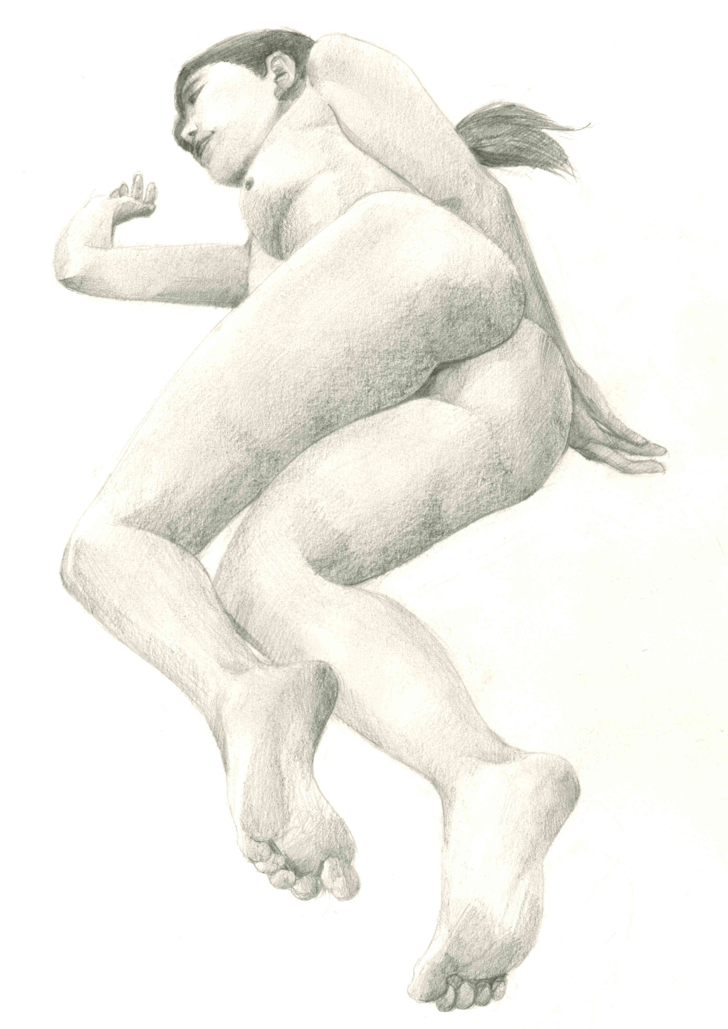 デッサン活動記録19年7月9日 火 うつくしい人物画 モデルさくら ふくさんの晴天 クロッキー日和