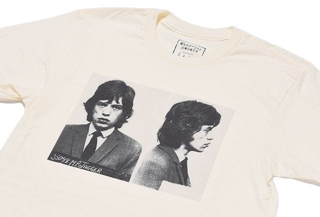 Minority Rebels Mugshot Tee ミック ジャガー デヴィッド ボウイ エルヴィス プレスリー Japanican