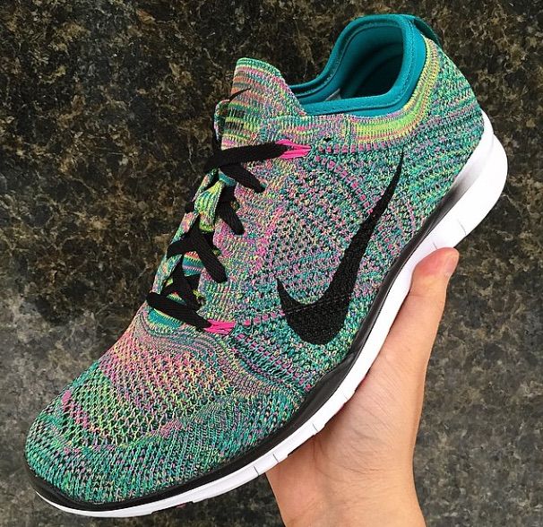 Nike free flyknit 5.0 multicolor Outlet