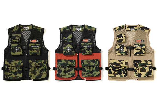2 16発売 ミリタリーテイストやハンティングやフィッシングのエッセンスを取り入れた A Bathing Ape R ユーティリティベスト Japanican 2 16発売 ミリタリーテイストやハンティングやフィッシングのエッセンスを取り入れた A Bathing Ape R ユーティリティベスト Japanican