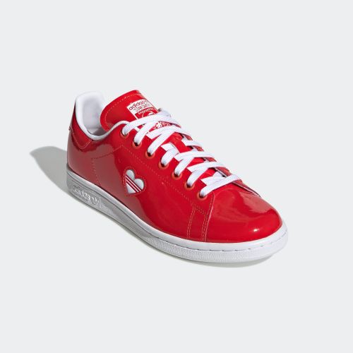 stan smith white active red