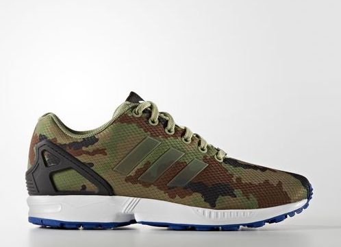 adidas zx flux camo green