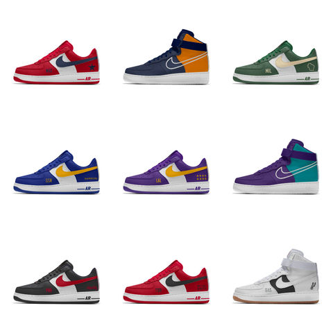 期間限定 日本時間14時頃終了 ナイキ エア フォース 1 プレミアム Idにnba各チームカラー チームロゴ素材が追加 Japanican