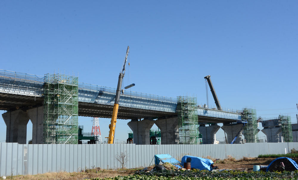 新東名高速工事 23伊勢原 小田原厚木道路をまたぐ工事 11 福suke笑顔のblog