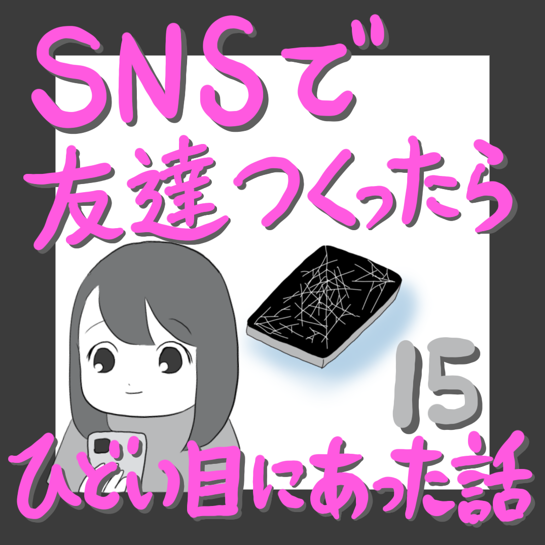 ｓｎｓで友達を作ったらひどい目にあった話１５ ふくよかまるみのピリカラ人生 Powered By ライブドアブログ