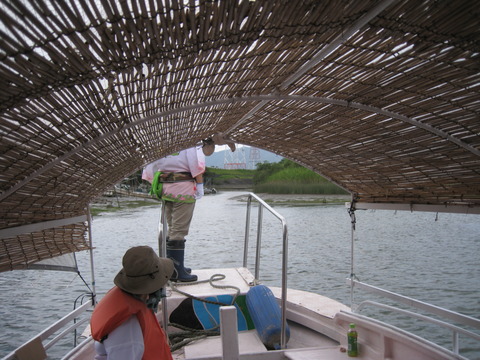 船頭平閘門　木曽川側入口