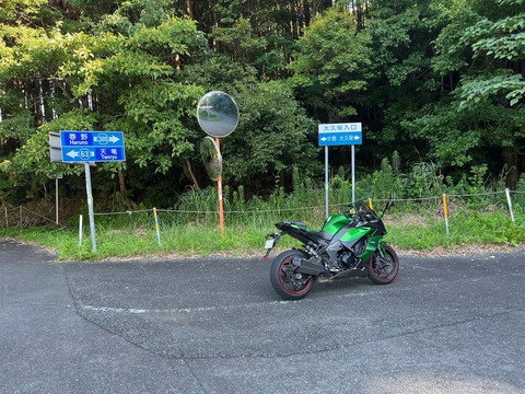 静岡県道389号を走る