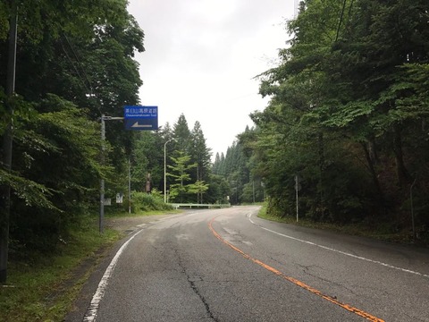 茶臼山高原道路への分岐をスルーしてさらに北へ