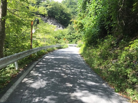 地蔵峠に向けて道はまた登り