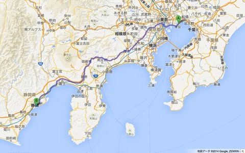 日本平パークウェイと三保松原