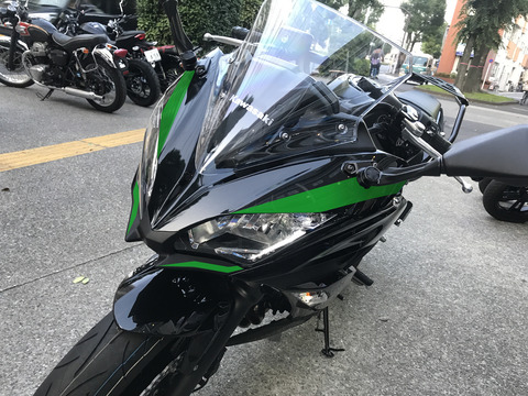 Ninja650 2017年モデル メタリックスーパーブラック カラーカスタム