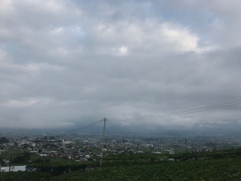 勝沼からはフルーツラインこと東山東部広域農道へ