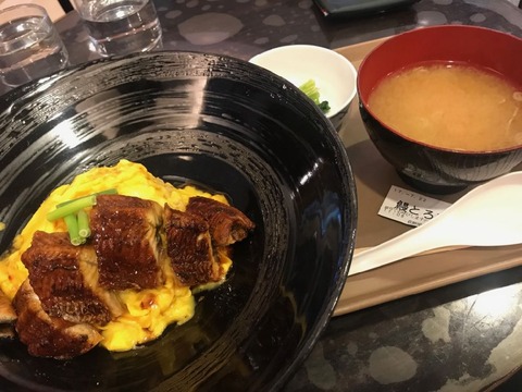 あえて釜飯ではなく、鰻とろ玉丼で