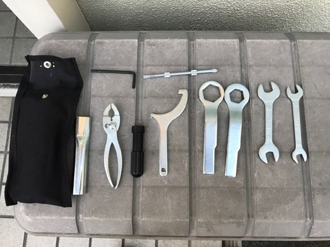 Ninja650 2017年モデル 車載工具