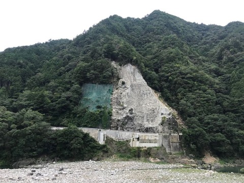 原田橋の崩落地点