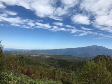 寒いからこそ景色が綺麗。御嶽山がくっきり