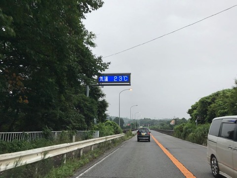 気温は6:30で23度。