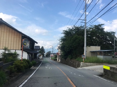 韮崎で昇仙峡ラインから保坂路に