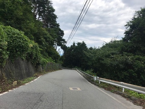 山を登って下って、最後に松川ダムの脇を通る