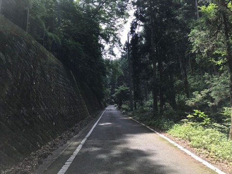 県道522号から521号に乗り継ぎ