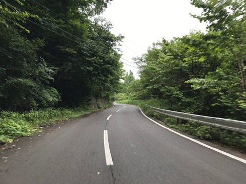 県道63号は県民の森キャンプ場までのおだやかな道