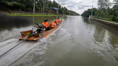 タイ名物の魔改造ボートで水上を駆け抜ける？爆速ジェットボート体験