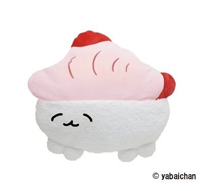 おしゅしだよ 40cmダイカットクッション(えび)