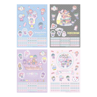 【事前予約者限定カフェ利用特典】A4ステッカーセット(全4種)