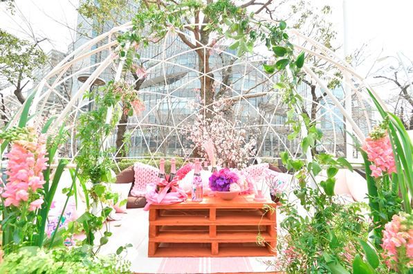 Chandon Blossom Lounge でお花見を満喫 東京ミッドタウン 六本木 で4月15日まで Nicheee ニッチー テレビリサーチ会社がお届けする情報サイト