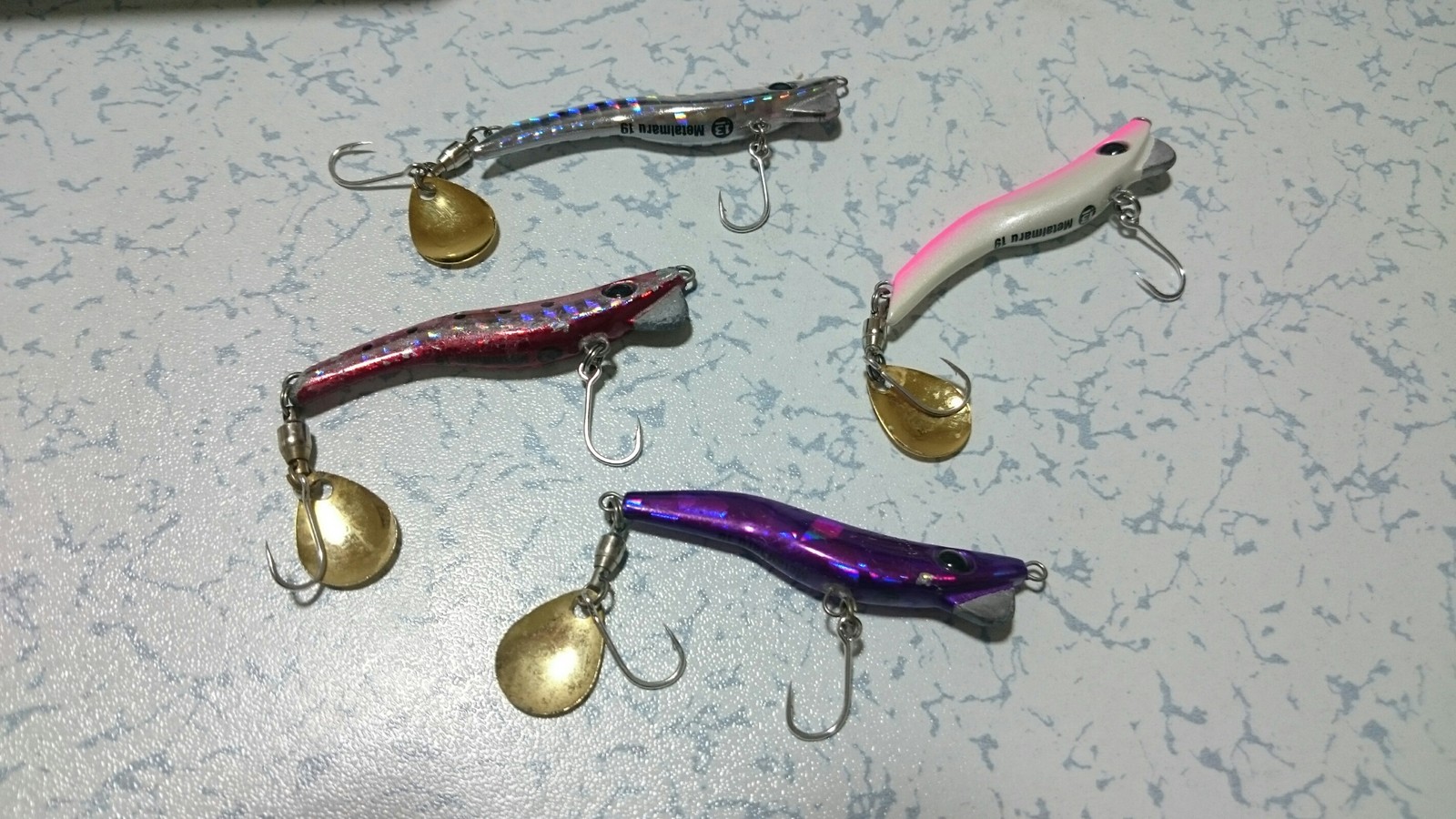 メタルマル シングルフックチューン Cafe Amberjack