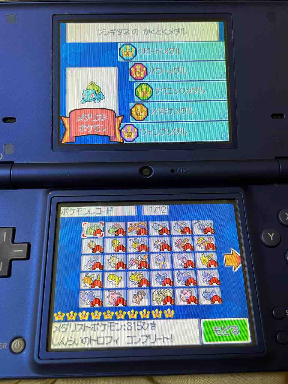 番外編】ポケモンHGSS・全国図鑑完成！ : 今日はこんな感じ