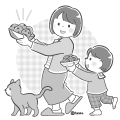 チョコチップクッキーの日モノクロ