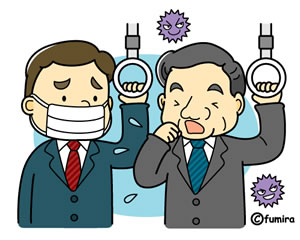 インフルエンザのイラスト