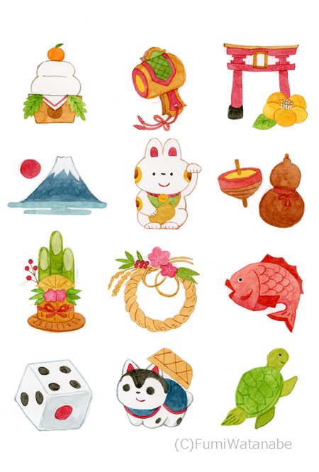縁起物イラストWEB