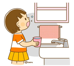 クリップアート 女の子の生活イラスト5 うがい 片付け テレビ 子供と動物のイラスト屋さん イラストレーターわたなべふみ のブログ クリップアート 女の子の生活イラスト5 うがい 片付け テレビ 子供と動物のイラスト屋さん イラストレーターわたなべふみ のブログ