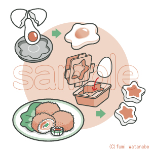 お弁当イラスト2(転載不可)
