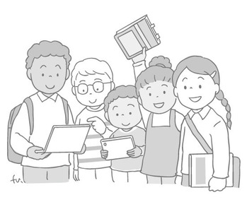 いろいろな国の子どもたちのイラスト