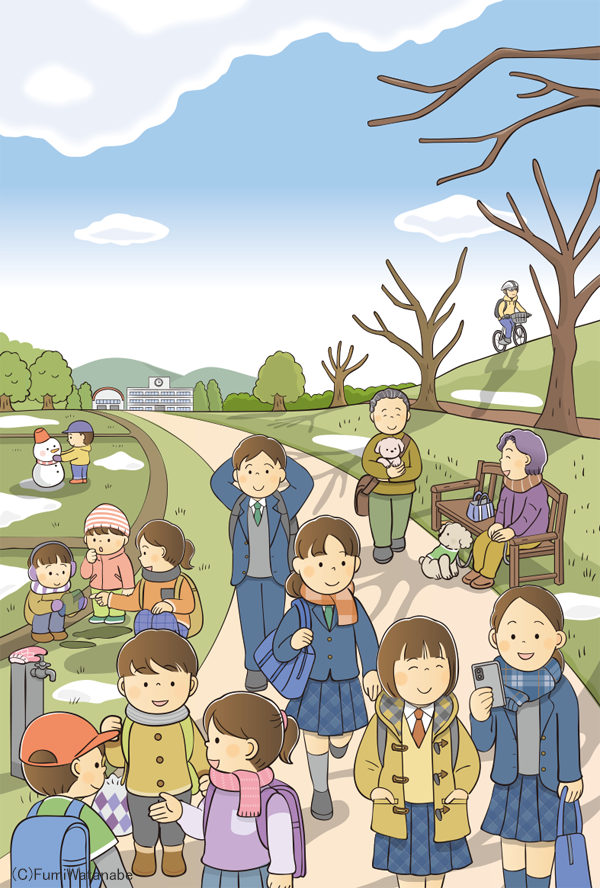 寒中見舞いイラスト