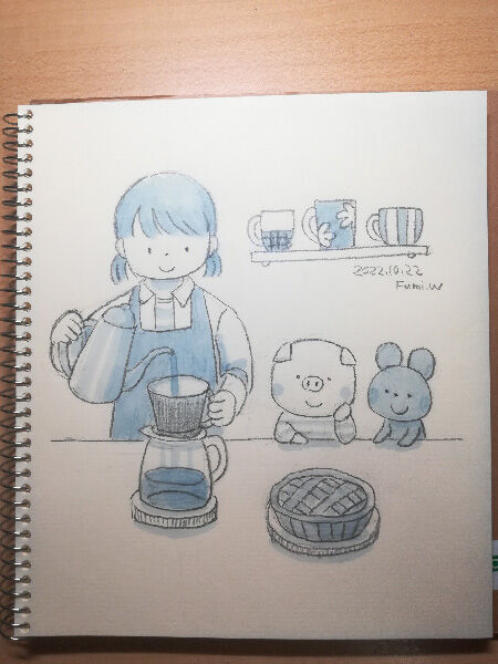 ドリップコーヒーの日のイラスト