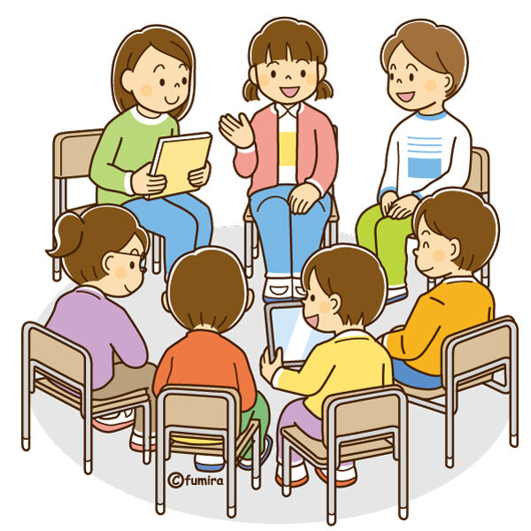 クリップアート 小学校中学年 高学年の女の子のイラスト9 料理をするこどもたち 掃除をするこどもたち 椅子に座って話をする子どもたち 子供と動物のイラスト屋さん イラストレーターわたなべふみ のブログ