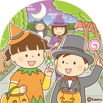 ハロウィンのイラスト350