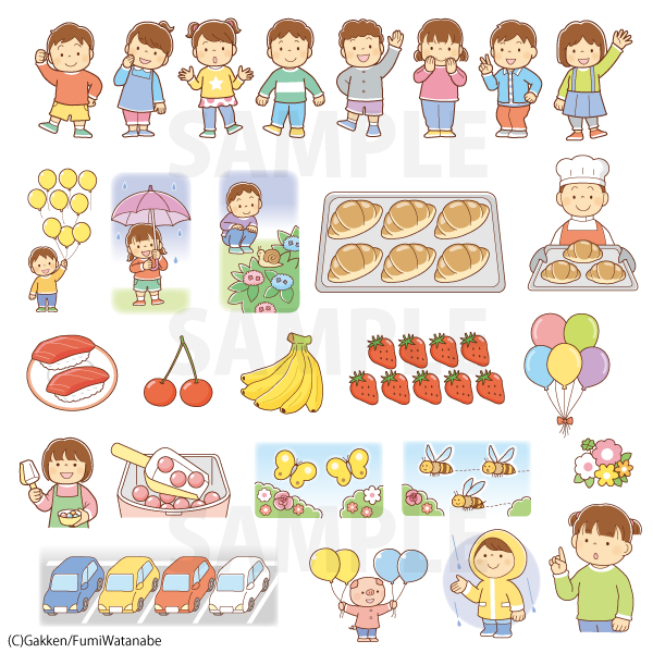 Gakken-学研教室基本教材さんすう10級イラスト