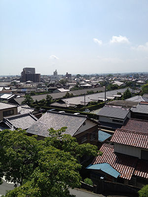 松阪城から見える景色